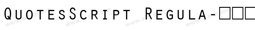 QuotesScript Regula字体转换